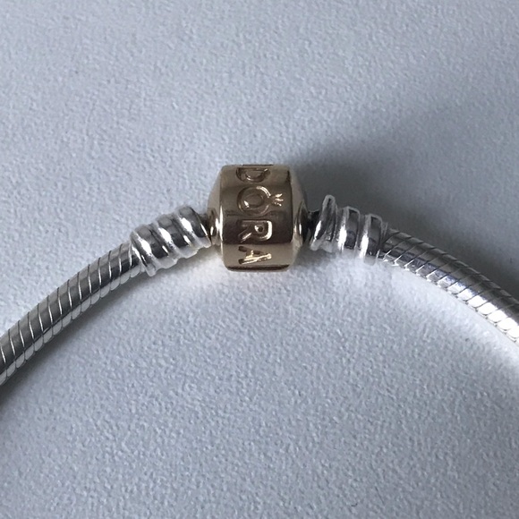 NEW Authentic Pandora 14K Gold two tone bracelet - Picture 3 of 5